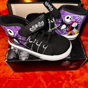 Purple and Black Nightmare Before Christmas Sneakers